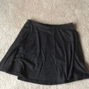 Short, flowing skirt.